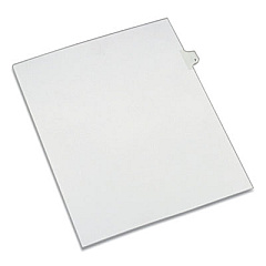 Avery Preprinted Legal Exhibit Side Tab Index Dividers, Allstate Style, 10-Tab, 7, 11 x 8.5, White, 25/Pack (82205)