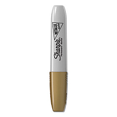 Sharpie Metallic Chisel Tip Permanent Marker, Medium Chisel Tip, Gold, Dozen (2089606)