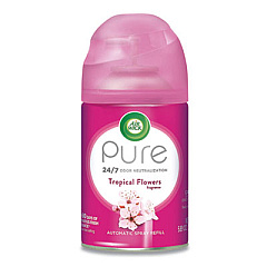 Air Wick Freshmatic Ultra Automatic Pure Refill, Tropical Flowers, 5.89 oz Aerosol Spray, 6/Carton (97053)