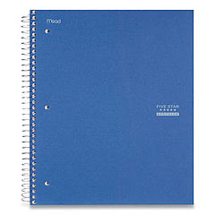 Five Star Recycled Personal Notebook, 1 Subject, Medium/College Rule, Randomly Assorted Covers, 11 x 8.5, 100 Sheets (06148)