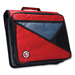 Case it Universal Zipper Binder, 3 Rings, 2" Capacity, 11 x 8.5, Red/Gray Accents (LT007RED)