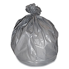 Coastwide Professional Linear Low-Density Can Liners, 56 gal, 0.95 mil, 43" x 47", Gray, 100/Carton (116697)