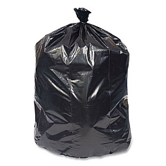 Coastwide Professional Reprocessed Resin Can Liners, 30 gal, 1.35 mil, 30" x 36", Black, 150/Carton (364784)
