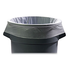 Coastwide Professional AccuFit Linear Low-Density Can Liners, 55 gal, 1.3 mil, 40" x 53", Clear, 100/Carton (394123)