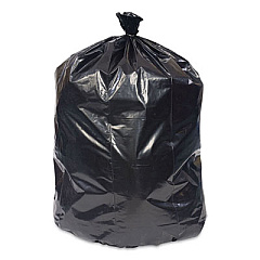 Coastwide Professional Reprocessed Resin Can Liners, 60 gal, 1.3 mil, 38" x 58", Black, 100/Carton (420456)