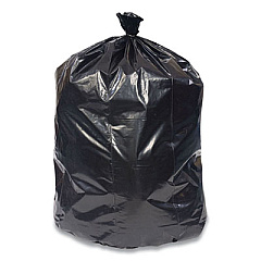 Coastwide Professional Reprocessed Resin Can Liners, 56 gal, 1.5 mil, 43" x 46", Black, 100/Carton (420459)