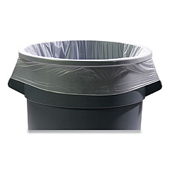Coastwide Professional AccuFit Linear Low-Density Can Liners, 44 gal, 1.3 mil, 37" x 50", Clear, 100/Carton (434449)