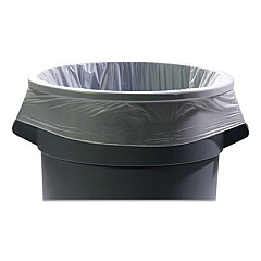 Coastwide Professional AccuFit Linear Low-Density Can Liners, 23 gal, 0.9 mil, 28" x 45", Clear, 200/Carton (477573)