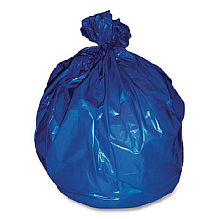 Coastwide Professional High-Density Can Liners, 45 gal, 19 mic, 40" x 48", Blue, 200/Carton (657093)