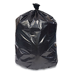 Coastwide Professional High-Density Can Liners, 33 gal, 22 mic, 33" x 40", Black, 200/Carton (814861)