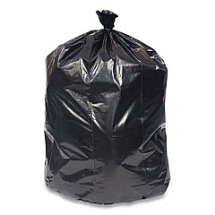 Coastwide Professional Linear Low-Density Can Liners, 56 gal, 0.95 mil, 43" x 48", Black, 100/Carton (814878)