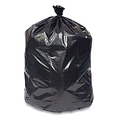 Coastwide Professional Reprocessed Resin Can Liners, 33 gal, 1.35 mil, 33" x 39", Black, 150/Carton (814881)