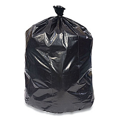 Coastwide Professional Reprocessed Resin Can Liners, 56 gal, 1.8 mil, 43" x 47", Black, 100/Carton (814882)