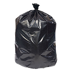 Coastwide Professional Reprocessed Resin Can Liners, 60 gal, 1.8 mil, 38" x 58", Black, 100/Carton (814888)