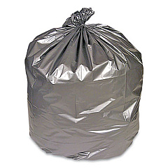 Coastwide Professional Linear Low-Density Can Liners, 60 gal, 1.7 mil, 39" x 57", Silver, 50/Carton (814895)