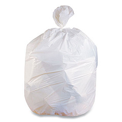 Coastwide Professional Linear Low-Density Can Liners, 45 gal, 0.74 mil, 40" x 46", White, 100/Carton (814897)