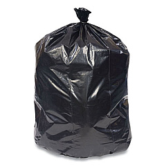 Coastwide Professional Linear Low-Density Can Liners, 45 gal, 0.65 mil, 40" x 46", Black, 125/Carton (814901)