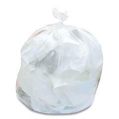 Coastwide Professional High-Density Can Liners, 30 gal, 10 mic, 30" x 37", Natural, 25 Bags/Roll, 20 Rolls/Carton (814904)