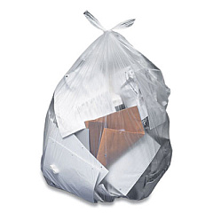 Coastwide Professional Linear Low-Density Can Liners, 60 gal, 1.3 mil, 38" x 58", Clear, 100/Carton (847292)