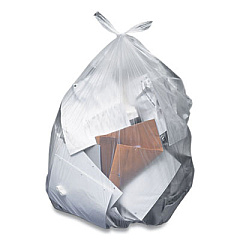 Coastwide Professional Linear Low-Density Can Liners, 60 gal, 1.5 mil, 38" x 58", Clear, 100/Carton (888942)