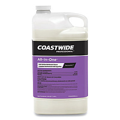 Coastwide Professional All-in-One Multi-Surface Disinfectant Cleaner Concentrate for ExpressMix Systems, Unscented, 3.25 L Bottle, 2/Carton (24321410)
