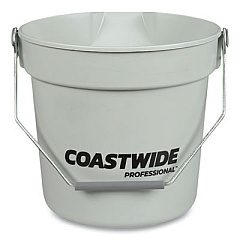 Coastwide Professional Plastic Bucket, 10 qt, Gray (24418766)