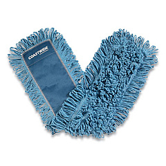 Coastwide Professional Looped-End Dust Mop Head, Cotton, 36 x 5, Blue (24418773)