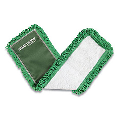 Coastwide Professional Looped-End Dust Mop Head, Microfiber, 24 x 5, Green (24418775)