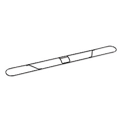 Coastwide Professional Dust Mop Frame, 48" x 5", Steel Wire, Black (24418786)