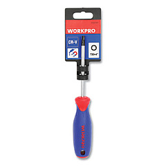 Workpro Straight-Handle Cushion-Grip Screwdriver, T30 TORX Tip, 4" Shaft (W021051WE)