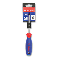 Workpro Straight-Handle Cushion-Grip Screwdriver, T20 TORX Tip, 4" Shaft (W021049WE)