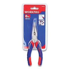 Workpro 6" Bent Nose Pliers, Carbon Steel (W031009WE)