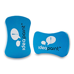 IdeaPaint Big Boy Foam Dry Erase Whiteboard Erasers, 6.81 x 5.43 x 1.38, 2/Pack (BIGBOYERASER)