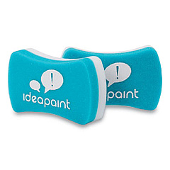 IdeaPaint Foam Dry Erase Whiteboard Erasers, 5.28 x 4.8 x 1.26, 2/Pack (ACERASER)