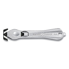 Klever XChange PLUS Two-Sided Magnesium Handle Safety Cutter, 6.5" Blade (PLS300XC20)