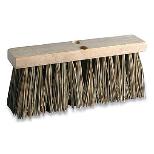 O'Dell Palmyra Street Broom Head, 3.25" Brown Bristles, 16" Brush (SB10006)
