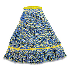 O'Dell MFSM Series Mop Head, Rayon/Synthetic Microfiber Blend, 14 oz, 1.5" Headband, Blue (MFSM14NB)