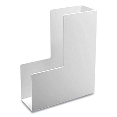 Poppin Plastic Magazine Box, 3.75 x 9.75 x 12.25, White (101281)