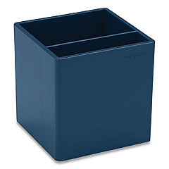 Poppin Pen Cup, Plastic, 3.25 x 3.25 x 3.25, Slate Blue (105970)