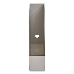 TRU RED Plastic Magazine File, 3.66 x 10.3 x 12.51, Gray (24380381)