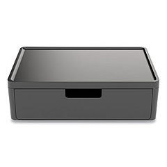 TRU RED Plastic Phone Stand Organizer, 15.04 x 10.91 x 4.41, Black (24418577)