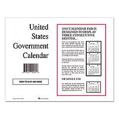 Unicor 7510016649504 Perforated Monthly Wall Calendar, 11 x 9, White Sheets, 12-Month (Jan to Dec): 2023