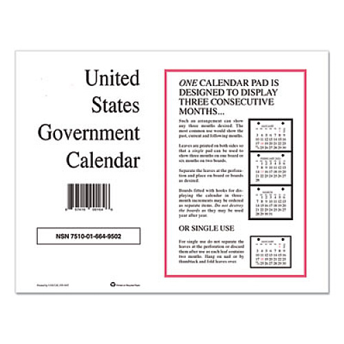 Unicor 7510016649504 Perforated Monthly Wall Calendar, 11 x 9, White Sheets, 12-Month (Jan to Dec): 2023