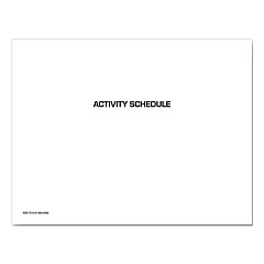 Unicor 7510016650583 Activity Schedule, 11 x 9, White Cover, 12-Month (Jan to Dec): 2023