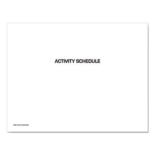 Unicor 7510016650583 Activity Schedule, 11 x 9, White Cover, 12-Month (Jan to Dec): 2023