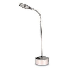 V-Light LED Task Lamp with Gooseneck Arm, 11.4" to 16" h, Silver (VS01126BN)