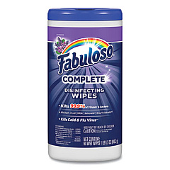 Fabuloso Multi Purpose Wipes, 7 x 7, Lavender, 90/Canister (97301EA)