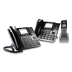 Motorola 1-4 Line Wireless Phone System Bundle, with 1 Deskphone, 1 Cordless Handset (ML1002S)