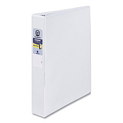 Avery Economy View Binder with Round Rings , 3 Rings, 1.5" Capacity, 11 x 8.5, White (21086)