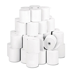 NCR Thermal Paper Rolls, 3.13" x 230 ft, White, 50/Carton (856348)